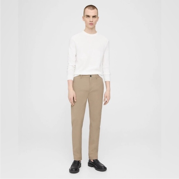 Theory Zaine Neoteric Slim Fit Pant Trousers Tan Khaki Size 29 32 inseam - Picture 2 of 15